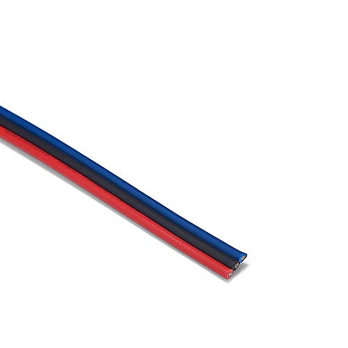 Gimax 3roll 3 Core Power Extend Extension Cable Wire 100m 18AWG For WS2811 WS2812 LED Strip Controller SM JST Connector - (Pins: 3P)