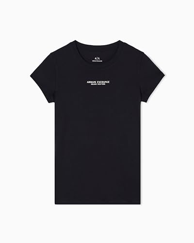 T-Shirt Armani Exchange Noir et Or Manches Courtes Milano New York M