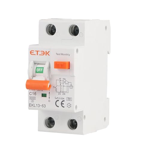 Disjoncteur différentiel RCBO 2P avec protection contre surcharges - 3