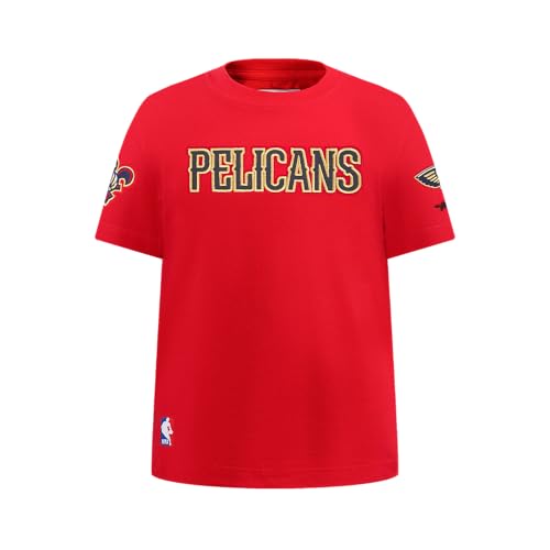 Camiseta NBA para jóvenes con mangas de algodón clásico y parches chenille talla XL