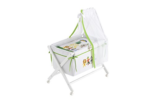Napravi Rs Bois Naf Naf Mini Berceau Complet Brode Jungle Textile Meubles Berceaux
