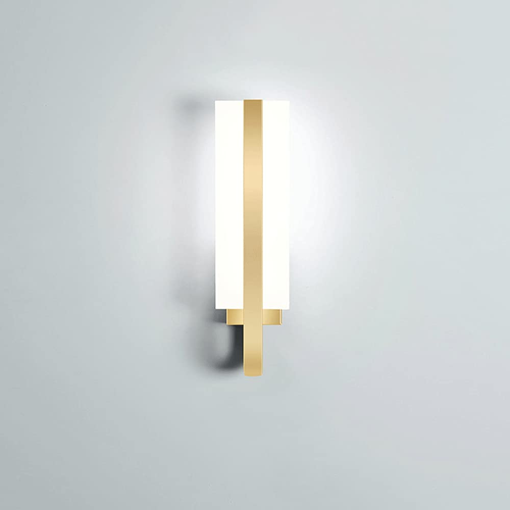 ZXTIIEUF Wall Lighting Rectangle Aluminum Sconces Metal Lamp Body + Acrylic Lampshade Light 10W LED Lights Compatible with Bedroom Corridor Stairwell Living Room