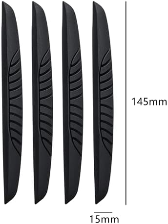 6 Pcs Car Door Edge Protector Car Door Protectors Bump Car Door Edge Protector Guards for All Car and Truck Doors (Black)