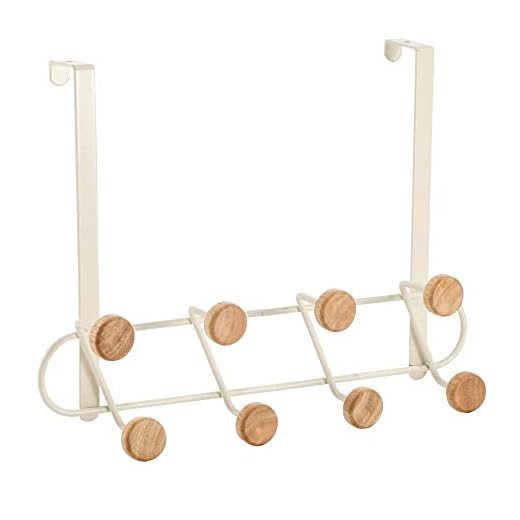 CABIDEIRO DE PORTA MULTIUSO 8 GANCHOS SEM FURAR - OIKOS