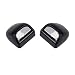 HERCOO License Plate Lights Lamp Lens Black Housing Compatible with 1999 after Silverado Sierra Avalanche Suburban Escalade Yukon Chevy GMC Cadillac Step Bumper Truck Clips Aftermarket, Pack of 2