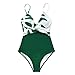 Produktbild Frauen Sexy V-Ausschnitt Gepolsterte Tassen Mädchen Strand Badeanzug Badekleidung (Color : AB11339M, Size : Large)
