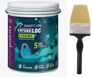 Image of Asian Paint Smart Care Hydroloc Xtreme Interior Waterproofing, 1LITRE,Combo With 3inch Brush.