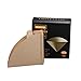 Plesuxfy Papiers filtres à café, filtres à café Non Blanchis, Filtre à café à cône à Usage Unique Papier Naturel Marron, 100 unités en 1 Paquet