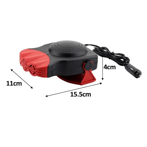 Image of Auto Heater Portable Fast Heating 150W 2 Modes Windshield Defogging Demister Red 12V