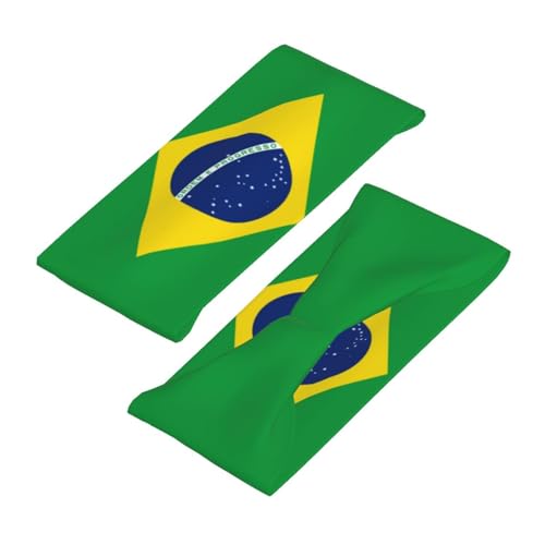 Image of Cute Flag Headbands Women Men Flag Sweatband Sports Headband for Running, Cycling, Yoga Gym, Working Out