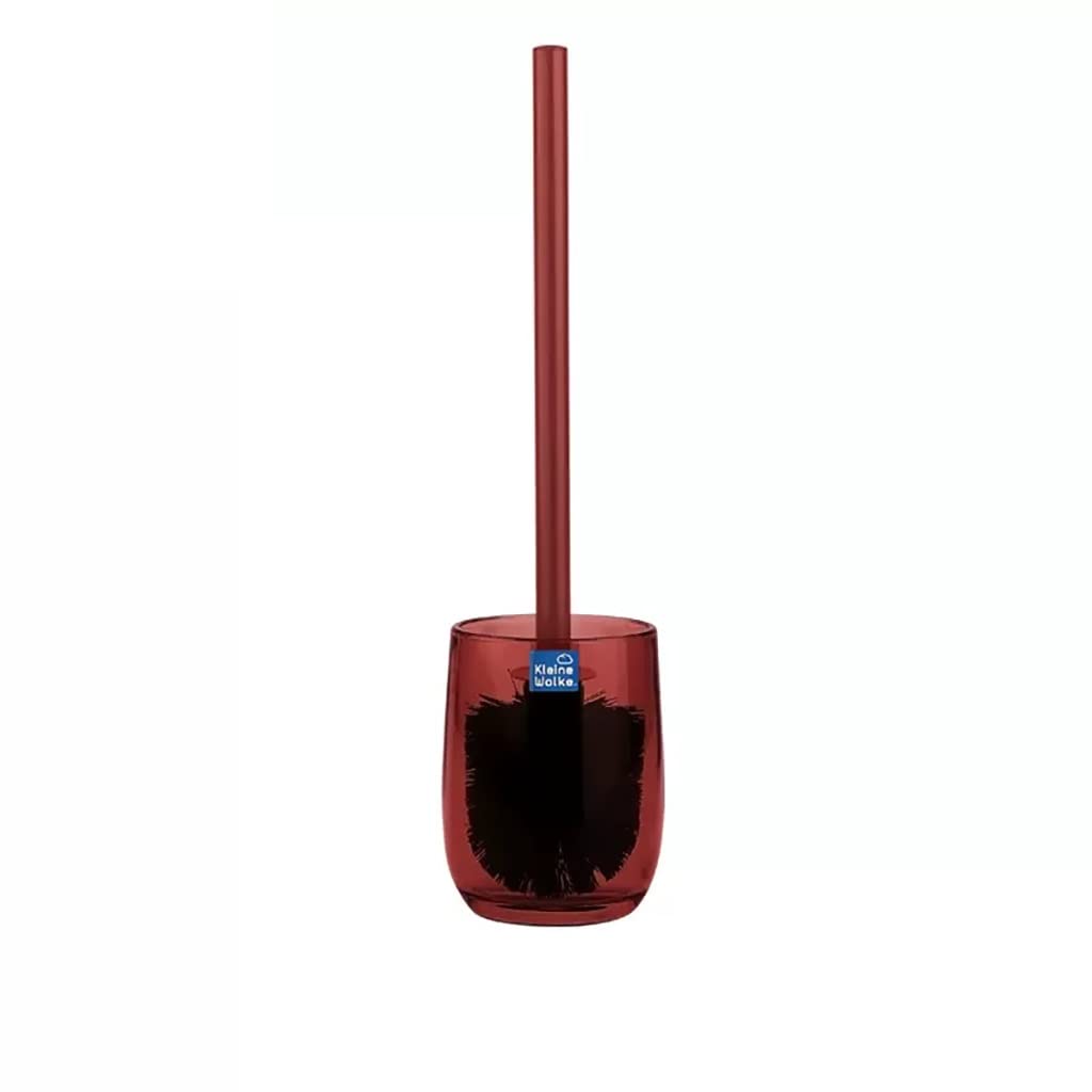Tyuhduyur Red Whole Housewares Bathroom Accessories Toilet Brush Set, Bathroom Decor Glass Toilet Brush Set, Standing Toilet Bowl Scrubber Compact, Space Saving, Deep Cleaning (Color : Green) (Red)