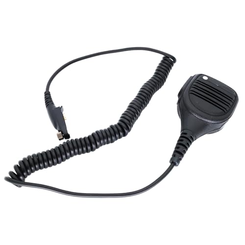 Kalttoy Haut-parleurs radio micro épaule revers main microphone 3,5 mm prise son portable pour GP328plus GP338plus portable