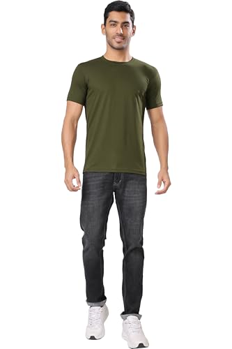 Image of T Shirt For Man | Men T-Shirts | Tshirt For Man Solid Cotton Blend Half Sleeve Regular Men Round Neck Tshirts | T-Shirts | Stylish | Gym Wear For Workout | T-Shirt | Crew Neck | Multi-Colored