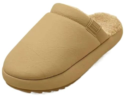 Caistre Fuzzy Slippers for Women with Memory Foam Warm Winter House Slippers Shoes Indoor Outdoor Faux Fur Anti-Skid Shoes for Men2
