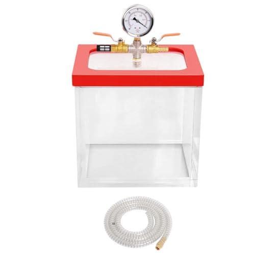 Amagogo 2 Gallon Vacuum Chamber Vacuum Chamber Acrylic Practical Transparent Box Bucket for Epoxy Resins Paints Plaster Ink Pigments