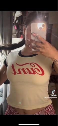 Grunge Printed Summer Crop Tops Vintage T Shirts Graphic Tees Y2k 2000s Emo Vintage T Shirts3