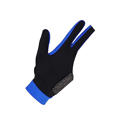 BCOATH Non-Slip Billiards Glove for Left Hand 3 Finger Design Comfortable Fit Silicone Mat Size l