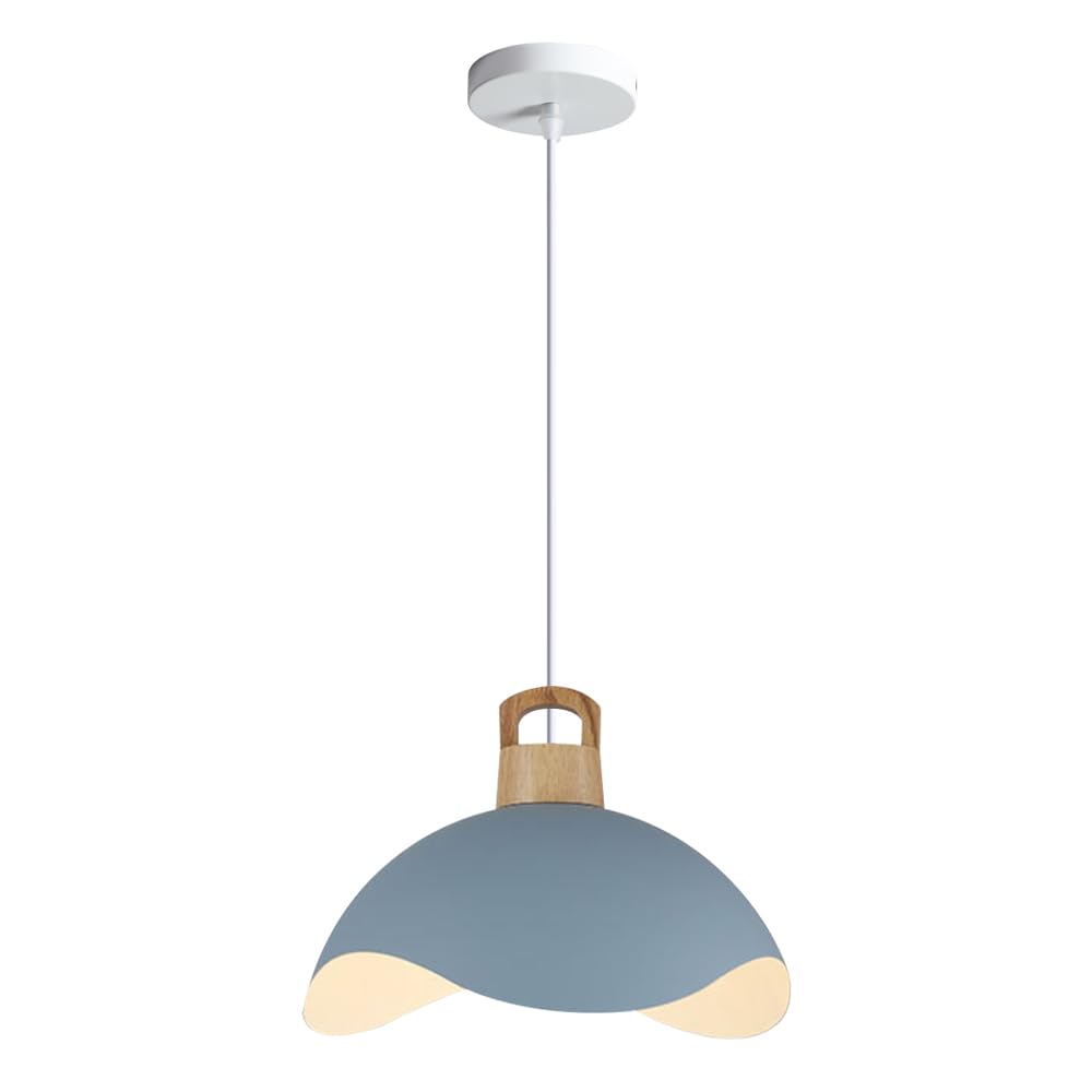 ZGDHWCR Flush Mount Ceiling Pendant Lamp, Modern Style Single Head Chandelier, Minimalist 13.7 in Metal Hanging Light, Kitchen Island Coffee Shop Bar Decoration Light Fixtures