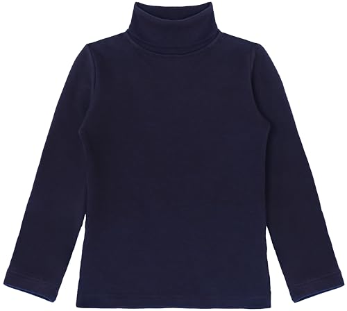 Lilax Girls' Basic Long Sleeve Turtleneck Cotton T-Shirt4