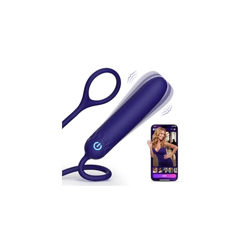 Rinofans Mini Vibrator Sex Spielzeug für die Frau mit Rückholschlaufe 10 Vibrationsmodi Tragbarer Silikon Vibratorensets für Paare Leise APP Steuerung Klitoris G-Punkt Anal Brust Stimulator Sex Toy
