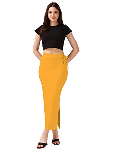 Image of Mehrang Microfiber Saree Shapewear Petticoat for Women, Cotton Blended Shape Wear Dress for Saree