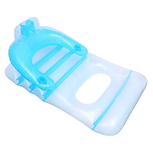 Abaodam 1 Pieza Cama Flotante Colchón De Aire del Coche Piscina Inflable Colchón De Aire Doble Funciona con Energía Solar Espuma Volar La Cama PVC De Protección del Medio Ambiente Blue