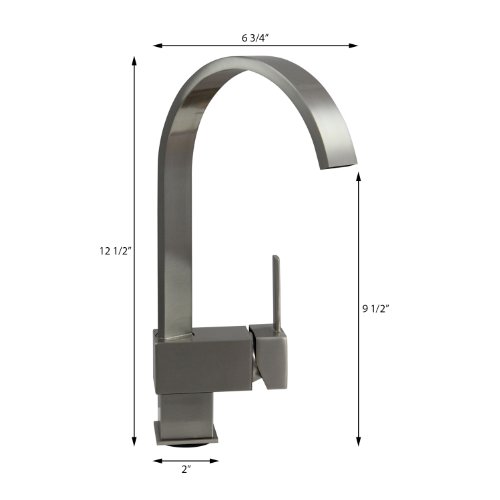 Dyconn Hudson Fl003-A8Bn 12-1/2-Inch Contemporary Modern Bath, Vanity, Bar Faucet (Brushed Nickel) #TOP4