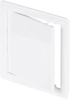 6" x 6" White Plastic Access Panel. Service Shaft Door Panel. Plumbing, Electricity, Heating, Alarm Wall Access Panel for Drywall. Bathroom Services Access Hole Cover.