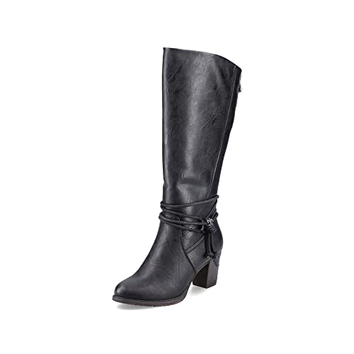 Rieker Damen Klassische Stiefel 96059, Frauen Stiefel,Boots,Winterstiefel,Winterschuhe,uebergangsstiefel,uebergangsschuhe,schwarz (00),38 EU / 5 UK