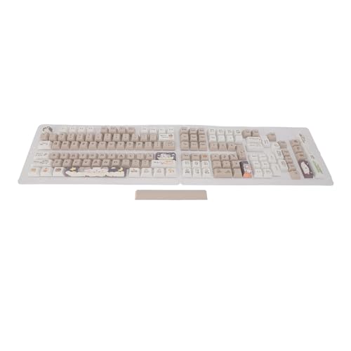 Keenso 141 Key Nice English Sublimation PBT KEYACAP Game pour Les Claviers Mécaniques Ensemble pour Set