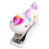 SEWACC Mini Grapadora Grapadora De Unicornio Pequeñas Y Lindas Grapadoras Lindo Unicornio Mini Grapadora De Escritorio Grapadora Práctica Para De Fiesta De Cumpleaños Uso En El