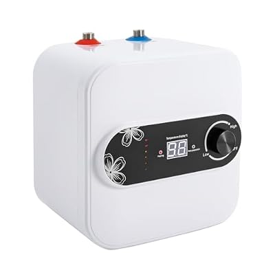 Hopuers 2.1 Gallon Electric Mini Tank Water Heater, 110V 1500W Point of Use On Demand Under Sink Instant Hot Water Heater for Kichen, Bathroom, RV