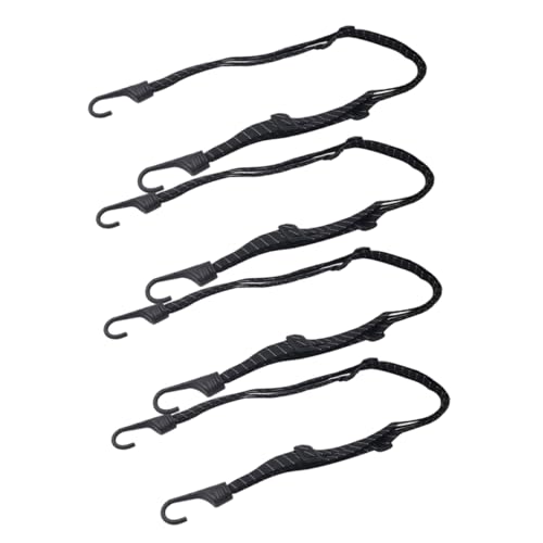 4pcs Motorcycle Elastic Rope Bike Bungee Cord Elastic Binding Cargo Rope Luggage Rope Adjustable Rope Fixing for Riding Nylon Cords for Fixing Emulsion FUNOMOCYA