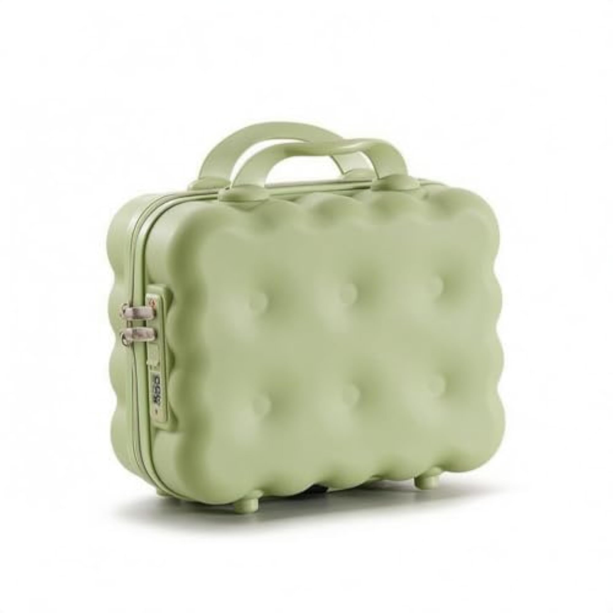 Compact Suitcase-Style Storage Case, Green