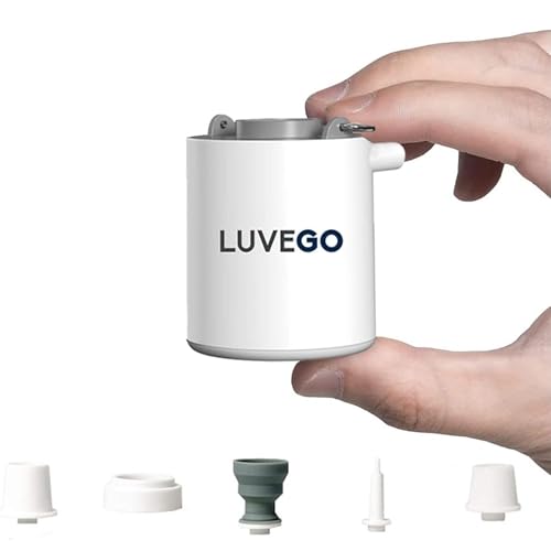 Pompe à air électrique Luvego sans fil pour objets gonflables et mise sous vide avec lampe