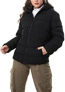 جاكيت بامب مزموم اسود بسوسته وكابيشو - للنساء، XXL، من أخرى