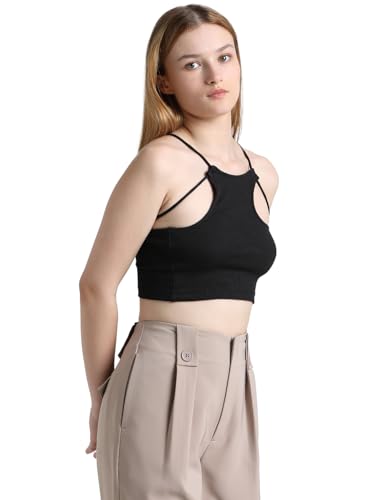 Image of Only Women's Cotton Blend Slim Fit Top