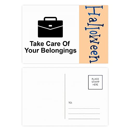 Cartes postales Halloween Care Your Belongings lot de souvenirs