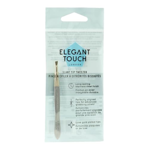 Elegant Touch Gold Tip Tweezer with Slanted End