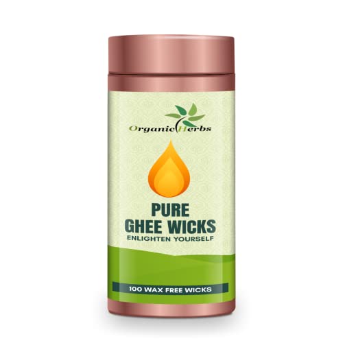 Mechas de Ghee Puras para Pooja Diya Batti 100 piezas