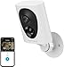 Produktbild virtavo Überwachungskamera Aussen Akku WLAN HD 1080P Kabellos Kamera, Nachtsicht WiFi Outdoor,außen/innen Farbnachtsicht, Funktioniert mit Alexa, PIR, 2-Wege Audio Cloud/SD Storage