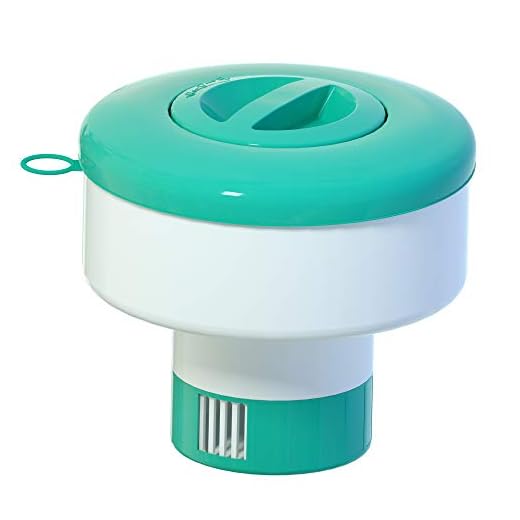 POOLWHALE Pro Pool Chemical Dispenser Offers Strong Floating Chlorine Dispenser for Indoor & Outdoor Swimming Pools, Up to 3" Bromine Tablet Holder, Also Usable as a Spa Chemical Dispenser