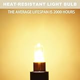 G9 LED Halogen Replacement Bulbs 40W/60W Equivalent, 12 Pack 230V Warm White Dimmable Clear Capsule Light Bulbs 600lm 2700K Warm White for Wax Burner Oven Cabinet Table Lamp Ceiling Lights (60W) - Image 7