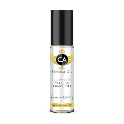 CA Perfume Impression of Yellow Diamond for Women Eau De Parfum Floral Scent Long Lasting Perfumes for Women Travel Size TSA Ready for Day and Night Wear 0.33 Fl Oz 10ml