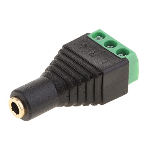 Image of 3.5mm Stereo TRRS Audio Vedio Female to 3 Screw Terminal Female Connectors
