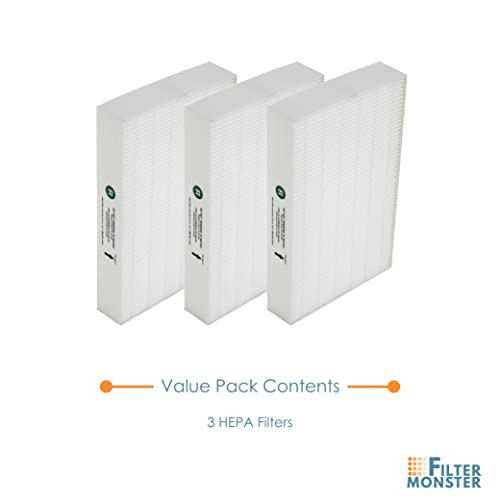 True Hepa Replacement Filter Compatible With Honeywell Hepa R Filter (Hrf-R3) For Hpa090, Hpa100, Hpa200, Hpa250 And Hpa300 Series Air Purifiers (3 Pack) #TOP3