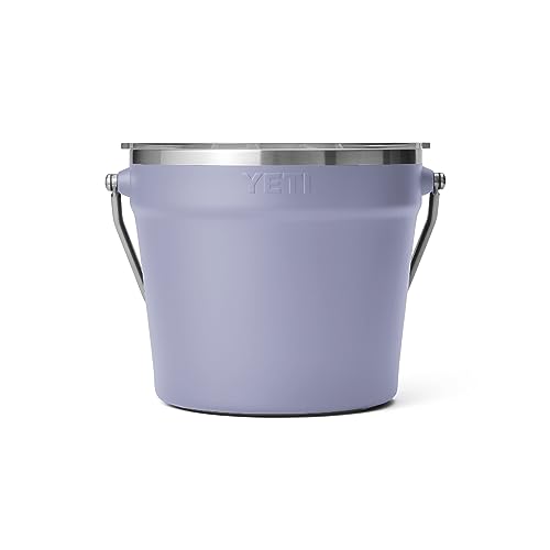 YETI Rambler Beverage Bucket, Double-Wall Vacuum Insulated Ice Bucket with Lid, Cosmic Lilac