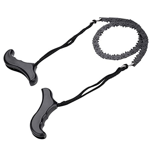 NDNCZDHC Manual Chain Saw, Portable Wire Saw with Handle, Emergency Chainsaw Survival Kit Outdoor Tools for Trees Cutting, Camping