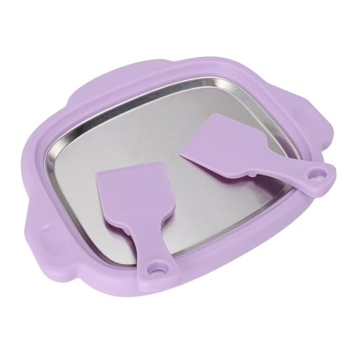 Gsycle Máquina Para Hacer Rollos De Helado, Máquina Para Freír Hielo De Acero Inoxidable Bandeja Para Helado Máquina Para Hacer Yogur Helado Maquina Helados Para Niños Granizados De Helado Caseros