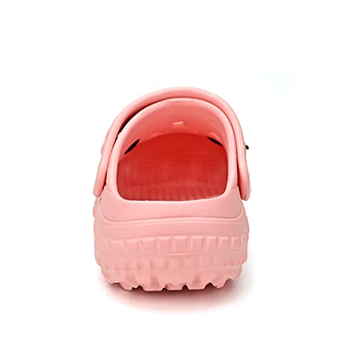 Maihuaro Kids Clogs Cartoon Boys Girls Garden Clogs Slip On Water Shoes Beach Slipper Outdoor Children Sandals Candy Pink #TOP3